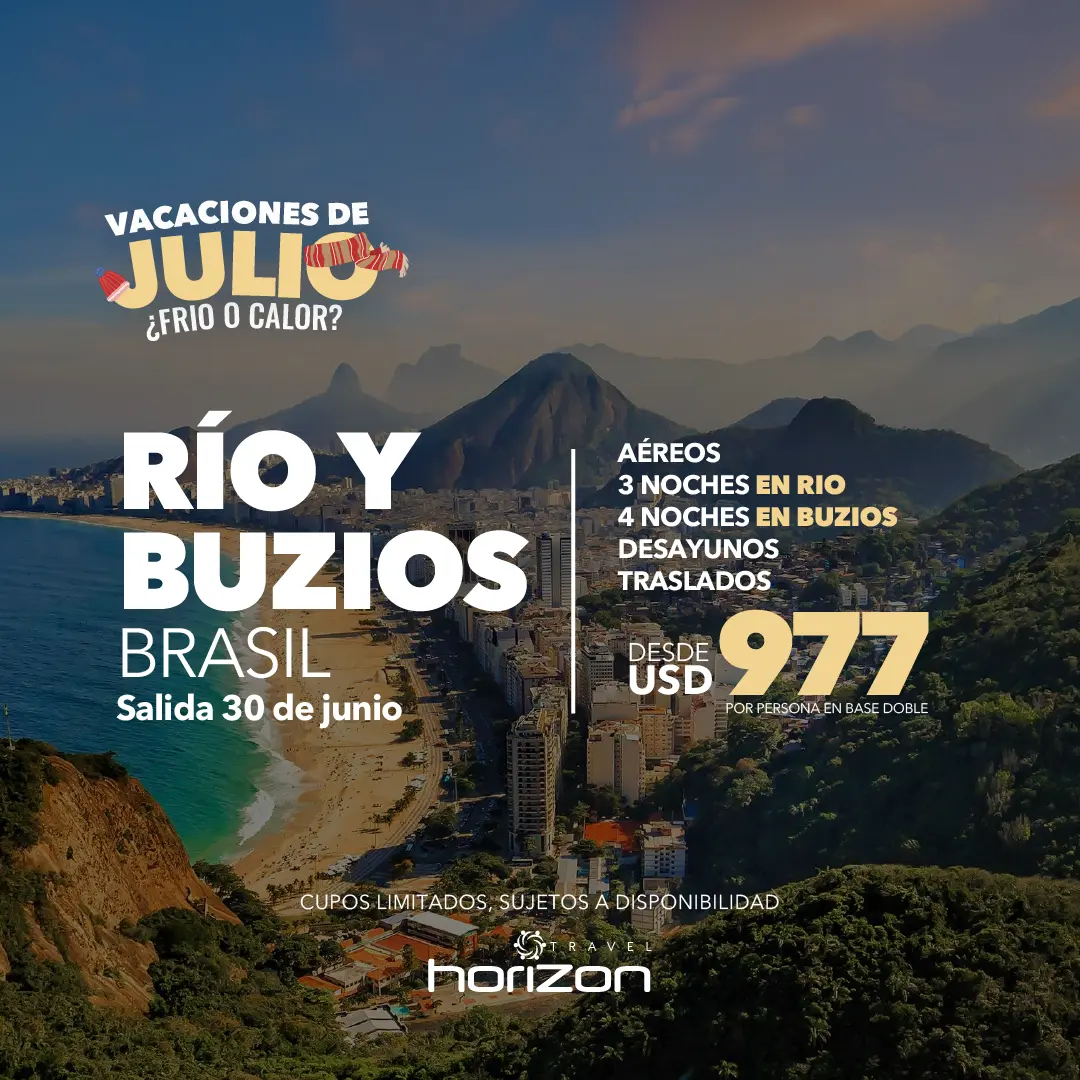 Vacaciones de Julio 2024 Brasil