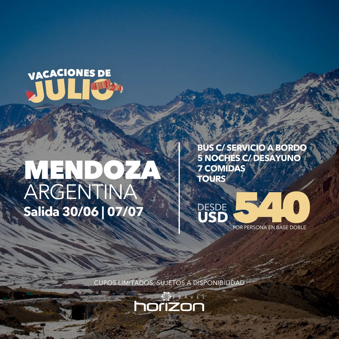 Vacaciones de julio Argentina - Mendoza