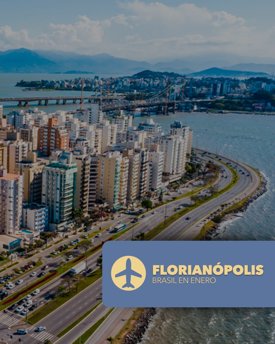 Florianópolis Aéreo -Brasil en enero